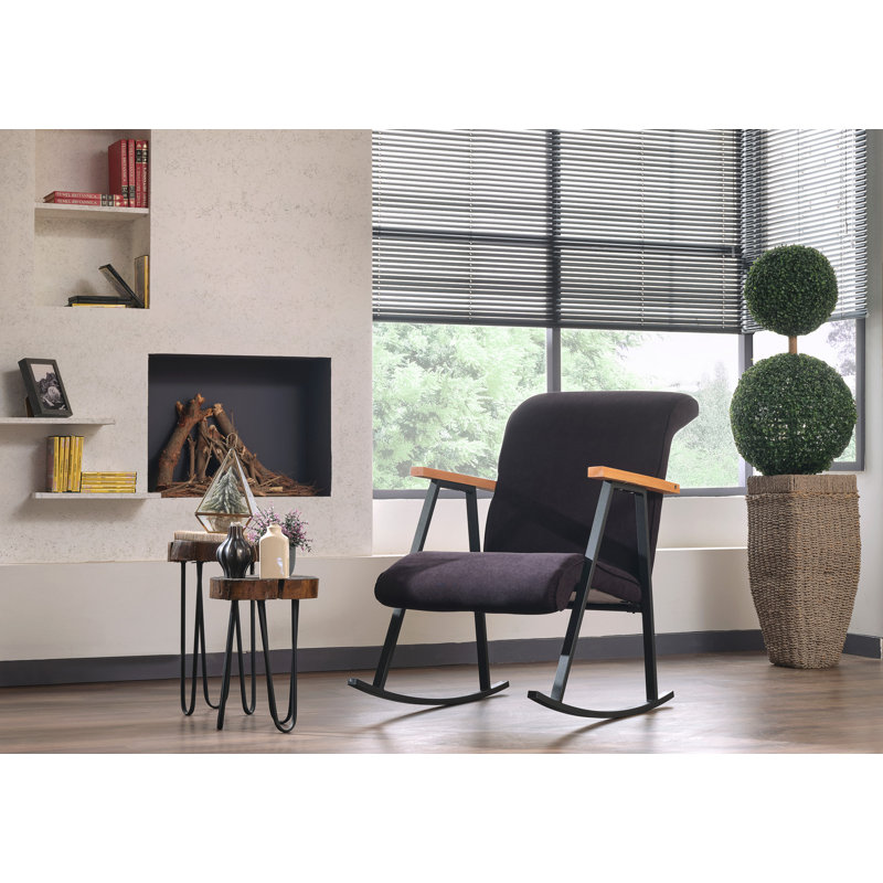 Eastbury Upholstered Rocking Chair, Black