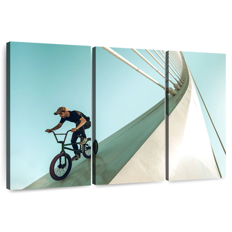 BMX Rider, 42" H x 65" W