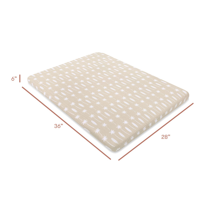 Beach Bum Muslin All-Stages Midi Crib Sheet