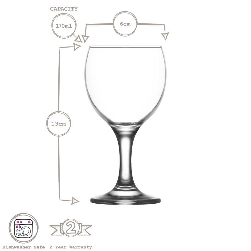 LAV Misket White Wine Glasses, 170