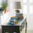 Latonna 5.75"H Multi-Colored Book Stack Stained Glass Accent Lamp