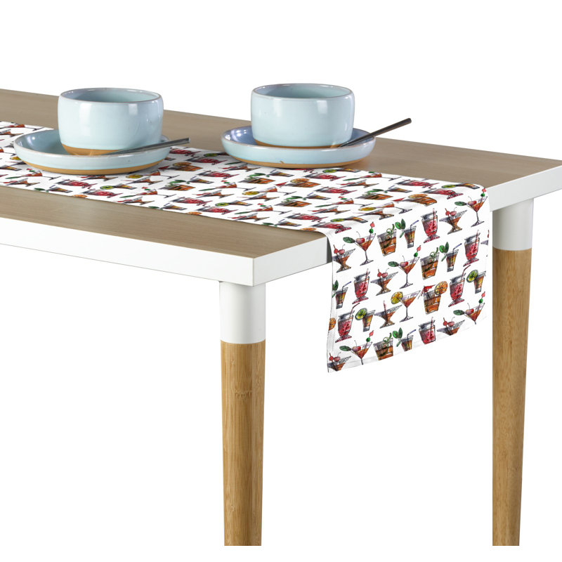 Bingamon Geometric Table Runner, 108" x 14"