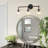 3-light Globe Glass Vanity Light