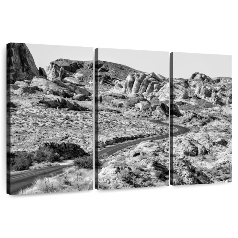 Alvord Black Nevada Desert Road, H 36 po x l 57 po