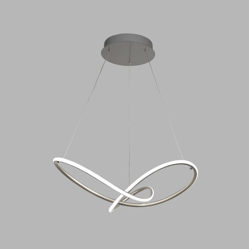 Albanese 1 - Light Satin Silver LED Unique/Statement Pendant