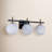 Lio 3 - Light 22''W Dimmable Black and Brass Iron ETL Bathroom Vanity Light with Round Shape Cloud Glass Shade-1446846710-1445553392