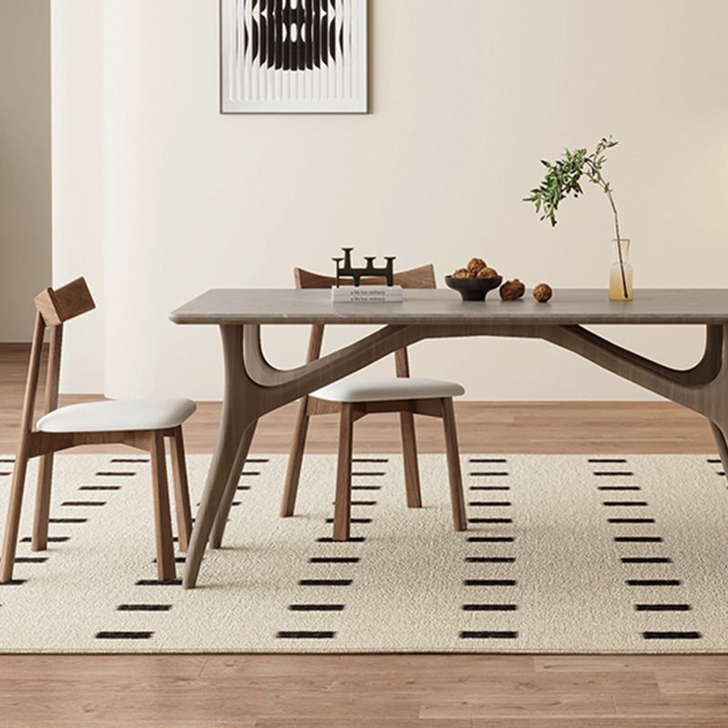 Ensemble de table et chaises de salle à manger moderne et naturel, H 29,52 po x L 55,11 po x l 31,49 po