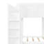 Lit superposé triple avec tablettes et crochets de rangement-1436776056