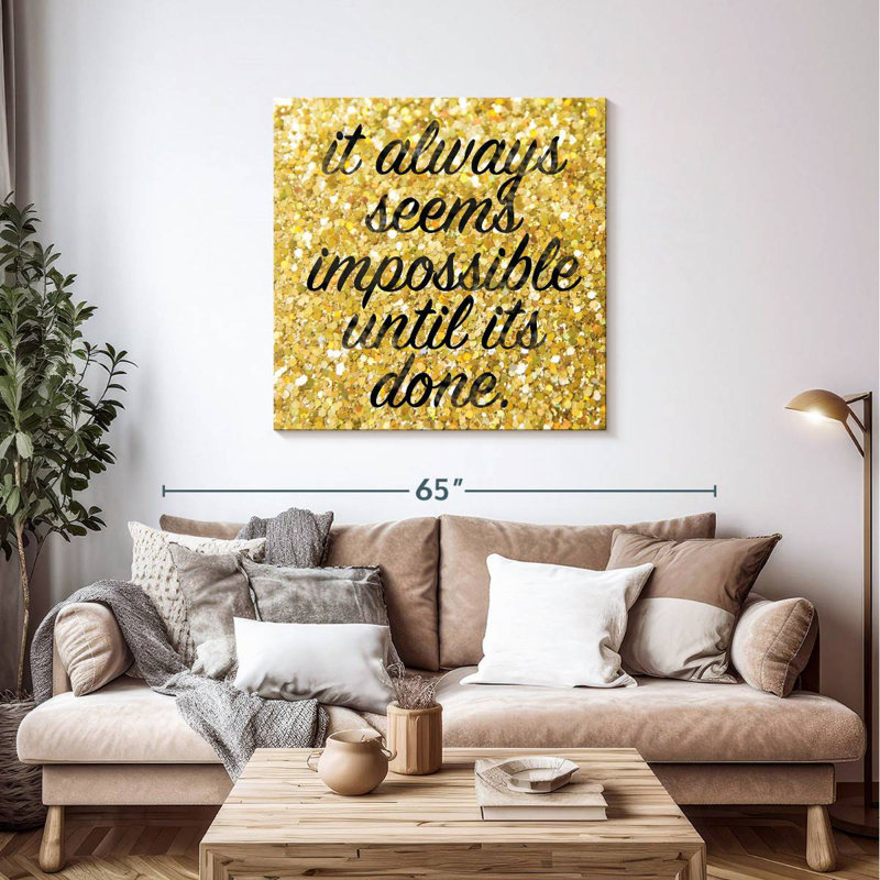 Tergel Just Do It, 39" H x 39" W