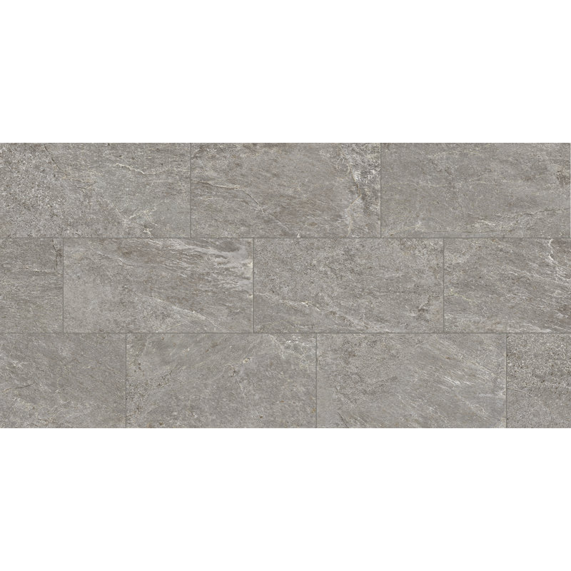 Mineral Slate 12"x24" Porcelain Floor and Wall Tile, Beige