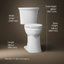 Toilette allongée deux pièces Kelston 1,28 GPF-98958872