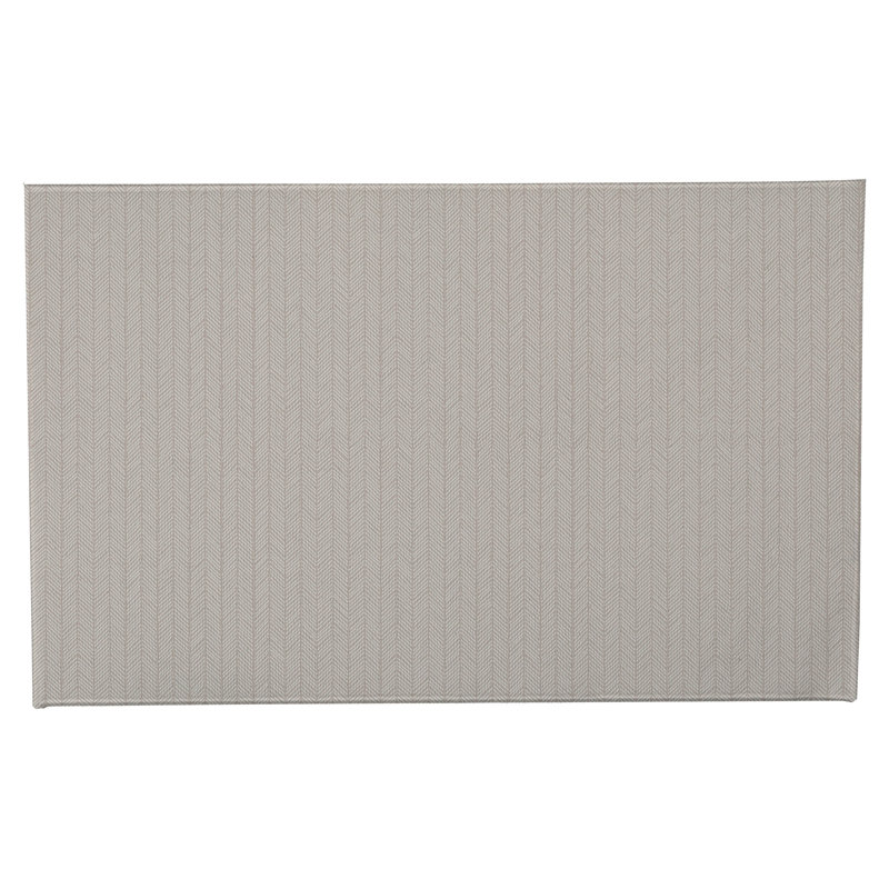 Tapis de toilette rectangulaire antidérapant à chevrons, L 24 po x L 17 po, Taupe