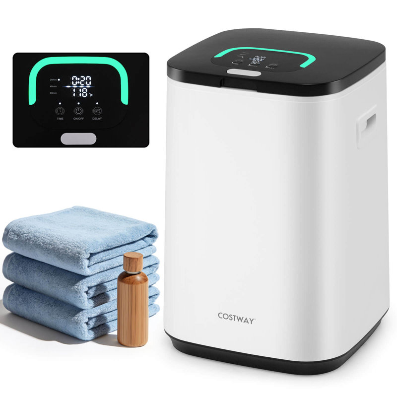 Chauffe-serviettes 23 L avec voyant lumineux, minuterie à retard de 24 heures, temps de chauffage de 20/40/60 minutes