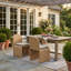 Chaise de patio en rotin