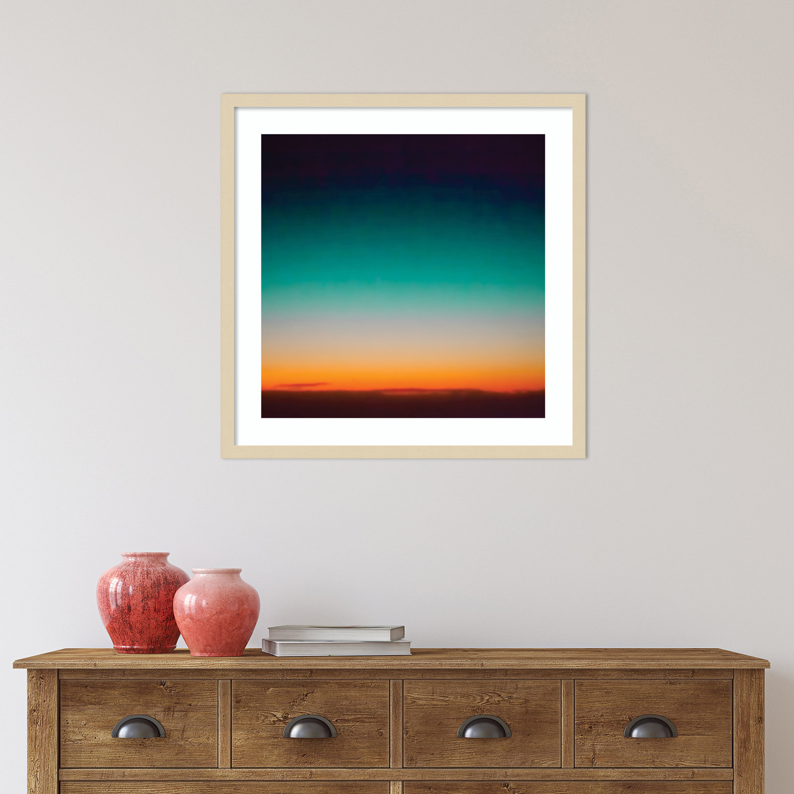 Sunrise Flying by Caroline Mint, Brown, 25.25" H x 25.25" W x 0.88" D