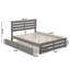 Lit plateforme en bois de qualité supérieure avec pied de lit et lit gigogne Jaqson-49622940-101270472