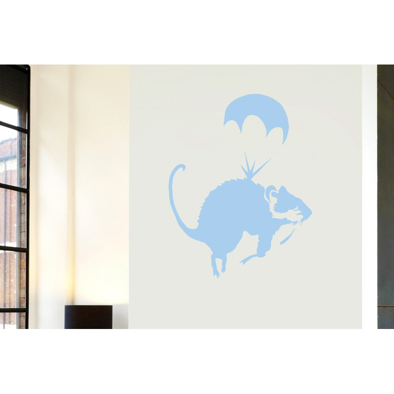 Animals Wall Decal, Light Blue, Medium