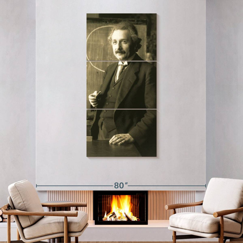 Genius Minded Einstein, 75" H x 36" W