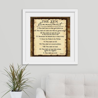 «Ten Commandments» par Jennifer Pugh, art textuel