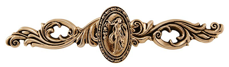 Poignée fantaisie Sforza 1,75 po, Or antique