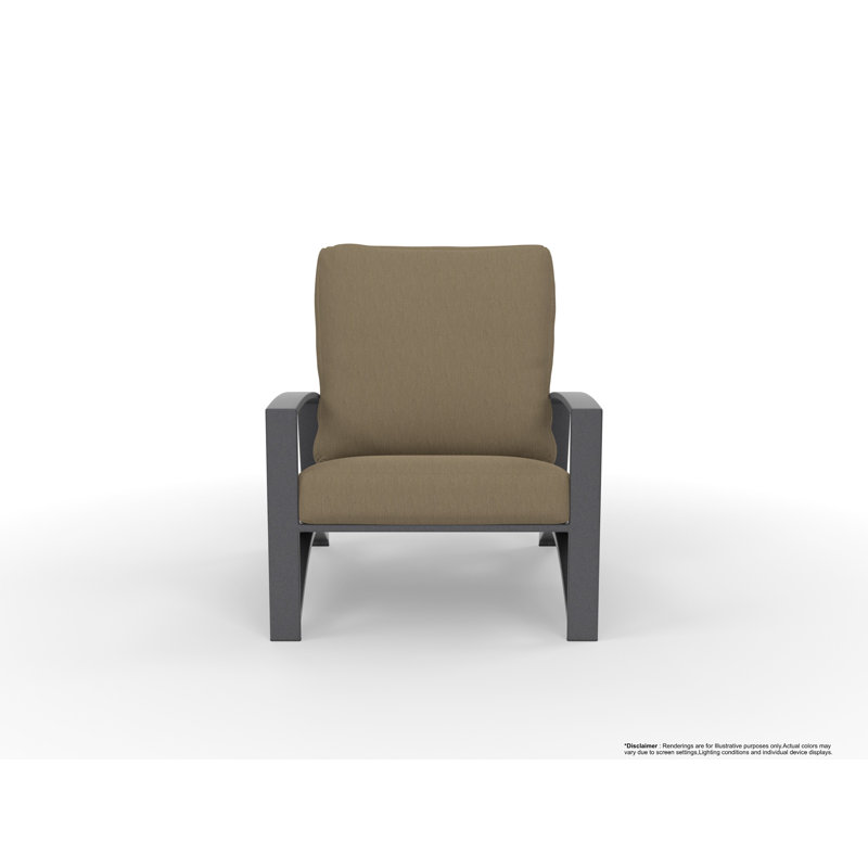 Arc Outdoor Lounge Chair, Sahara Cafe, Graphite