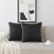 Black & Ivory Throw Pillows & Blanket Set – NestSet