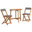 2 - Person Rectangular Solid Wood Patio Dining Set-1036255878
