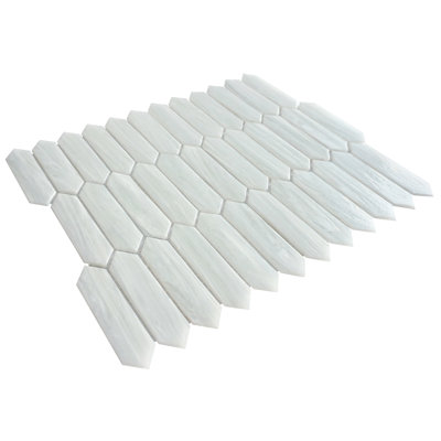 10,28 po X 12,52 po Carreau de mosaïque en verre brillant Picket