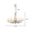 Luminaire suspendu luxueux en fer forgé 35,43 "French Light