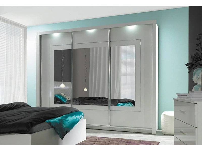 Panarea 3 Door Manufactured Wood Wardrobe