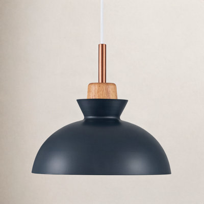 Ozma 1-Light Adjustable Aluminum Dome Pendant