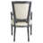 French Fabric Arm Chair in Ivory