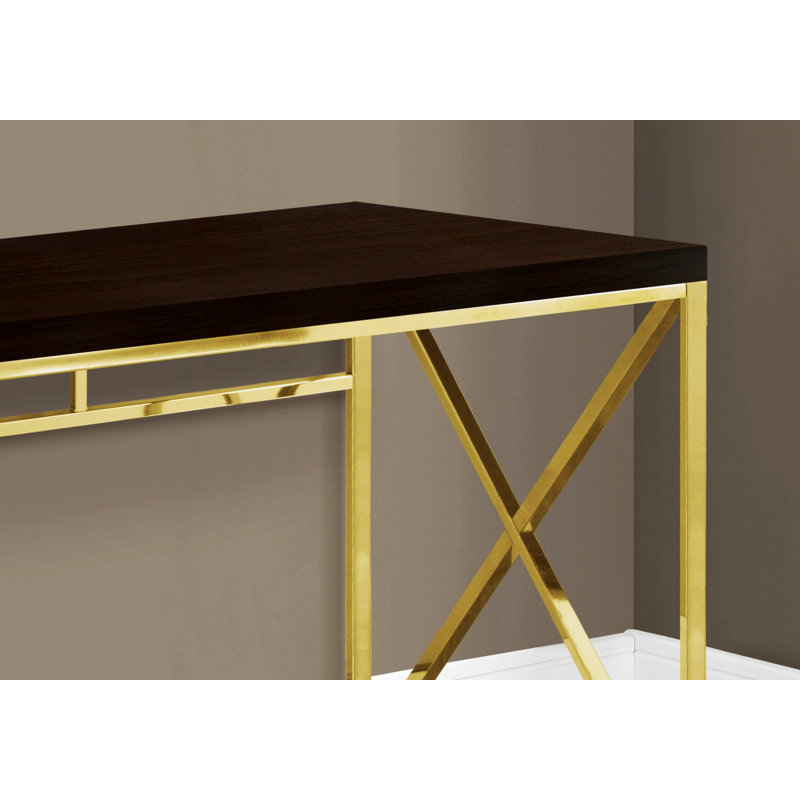 Bureau d'ordinateur, bureau à domicile avec pieds en métal