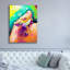 Toile épique Graffiti «Pop Art Lézard» par Furbaby Affiliates, 40 po x 54 po