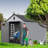 1 8*10Ft Resin Plastic Storage Shed For Backyard Garden Big Spire Tool Storage-119306967