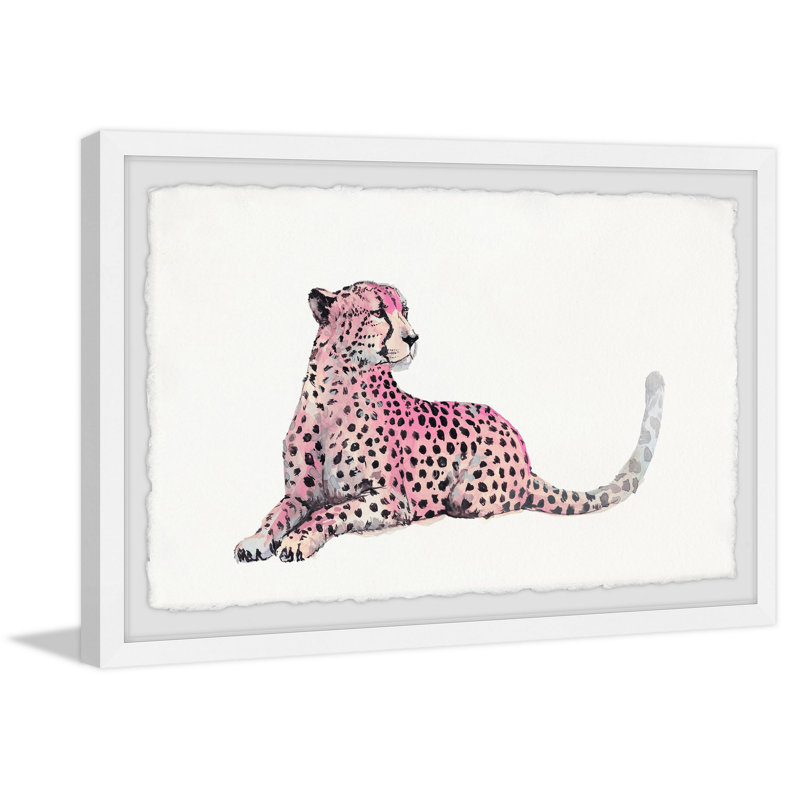 Pink Cheetah - Single Picture Frame Painting, 61 cm H x 91 cm W