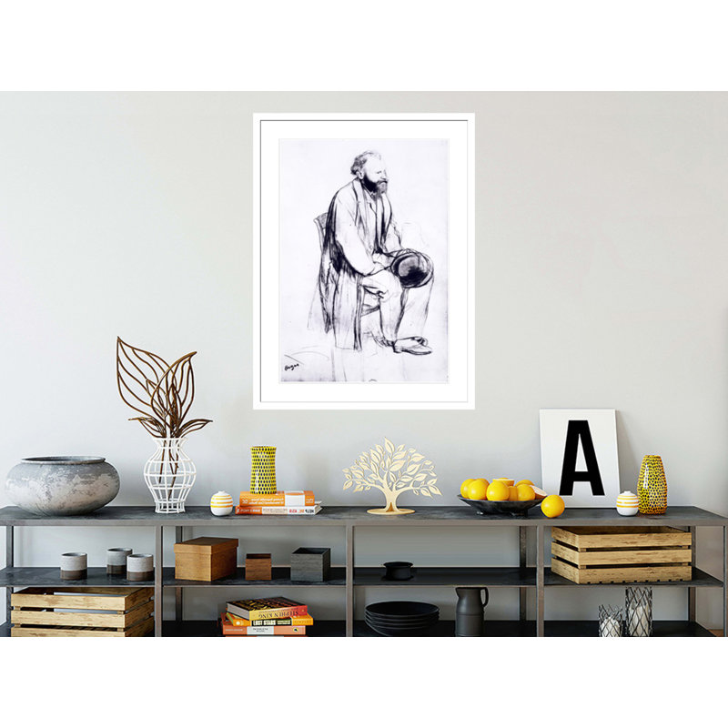 Étude pour un portrait de Manet par Edgar Degas, impression giclée encadrée, H 41,5 po x l 30,97 po