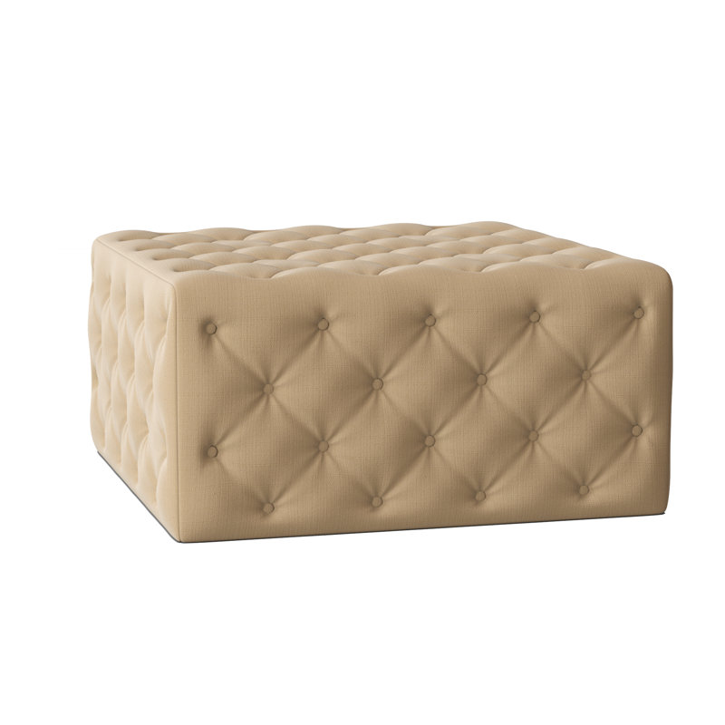 Liv Upholstered Ottoman, Sachi Ricepaper