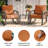 2-Person Outdoor Rocking Chair Set with Table and Cushions-1953454669