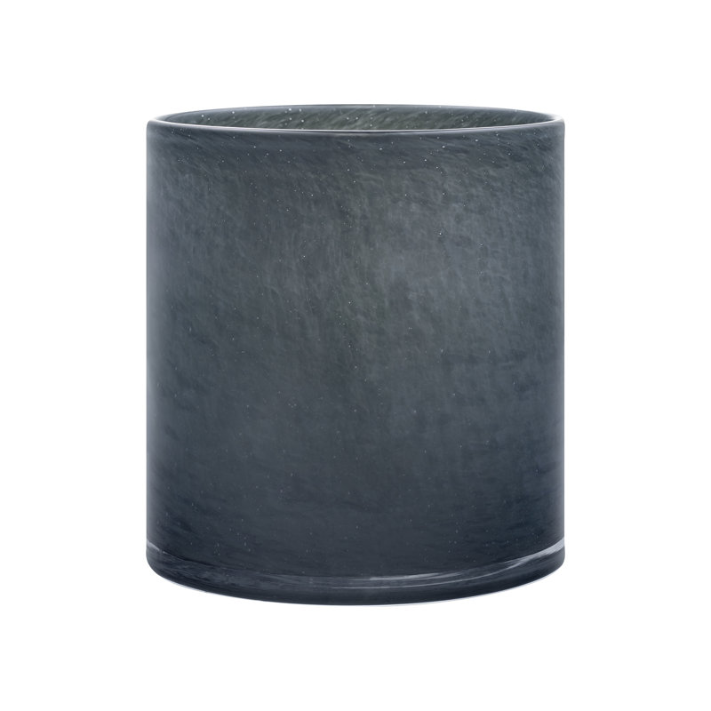 Ouragan de table en verre SAGA, H 6,3 po x l 5,9 po x P 5,9 po, Aimant (gris anthracite)