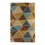 Rectangle Rectangle 5' X 8' Area Rug with Non-Slip Backing