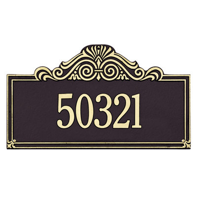 Villa Nova 1-Line Wall Address Plaque