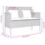 Banc de patio avec coussins Vidaxl-97884432