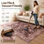 Tapis à motif floral lavable Fillender-103251164