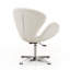 Fauteuil ballon pivotant rembourré en laine Raspberry-51336370