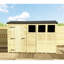 Tarbes 14ft. W x 5ft. D Solid Wood Garden Shed