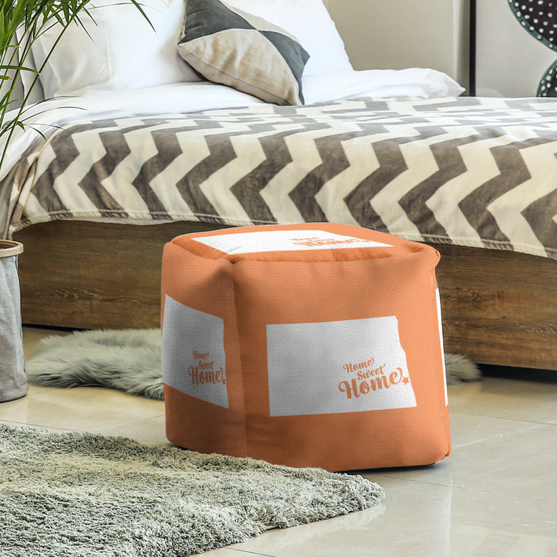 Repose-pieds à cubes pour la maison, Orange