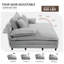 Méridienne double avec 4 coussins pour l'intérieur-532367213