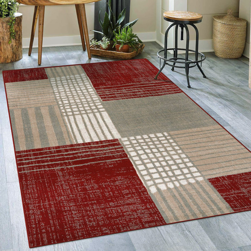 Plaid Indoor Rug, Rectangle 8' x 10'