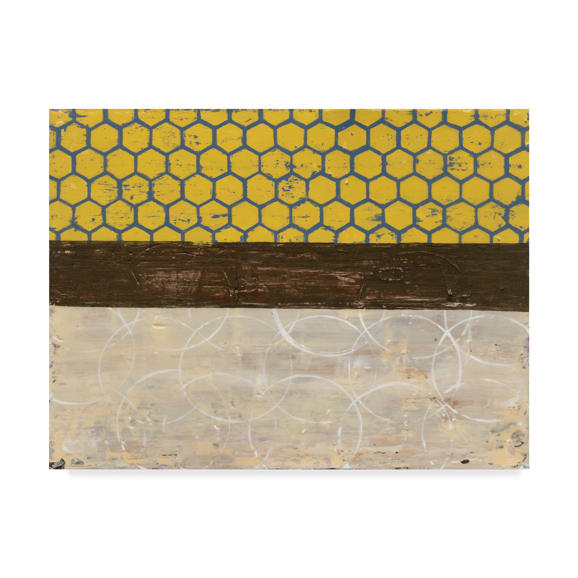 Ebern Designs Honey Comb Abstract II by Natalie Avondet - Wrapped ...